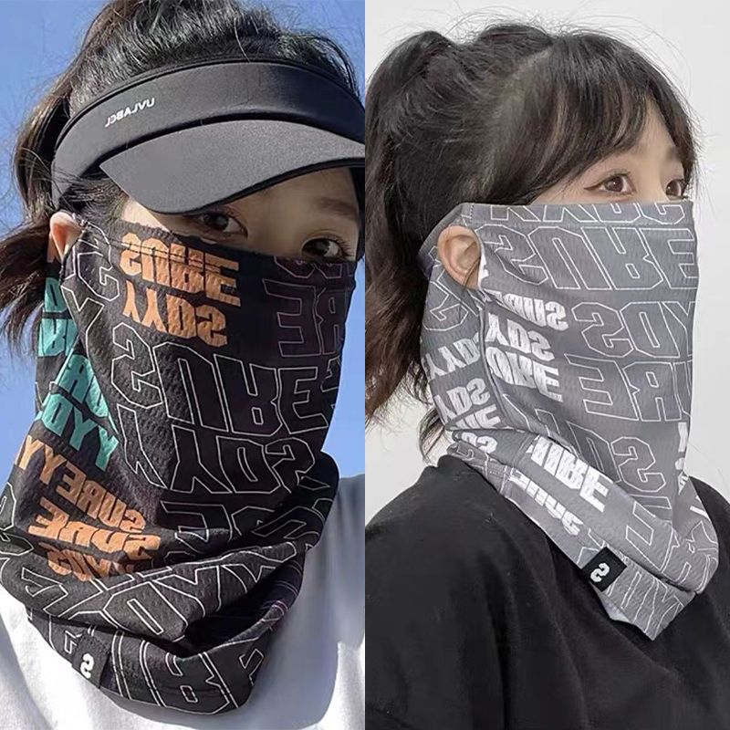 Cycling Loop - ファッション日焼け止めマスク男性女性夏の顔首 UV 保護耳スカーフヒップホップアウトドアスポーツサイクリングバンダナ