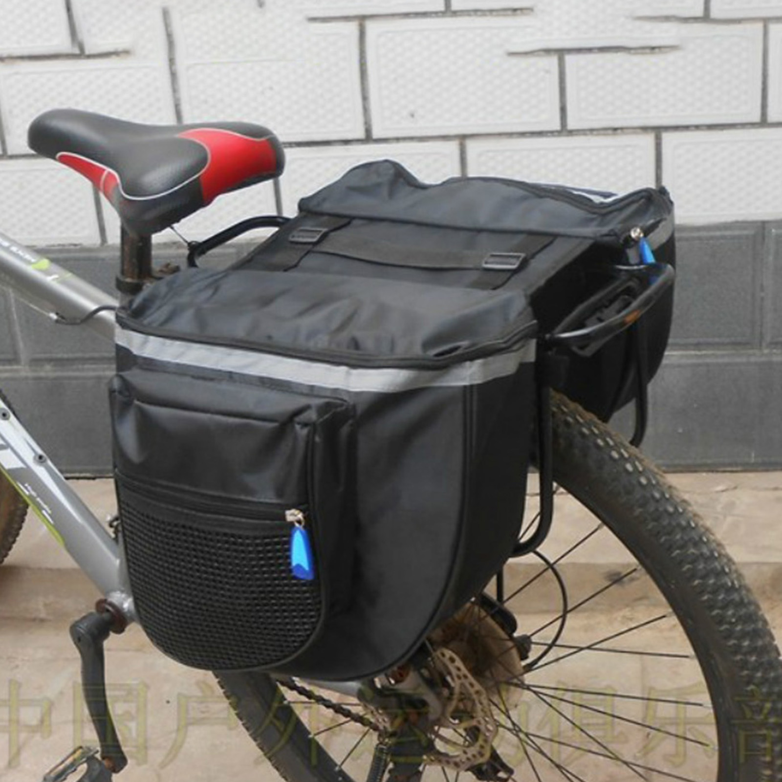 Panniers Waterproof Rear - ダブルパニア防水バッグ 自転車サイクリングリアシートキャリアトランクパック 自転車パニアポータブル収納バッグ アウトドア用