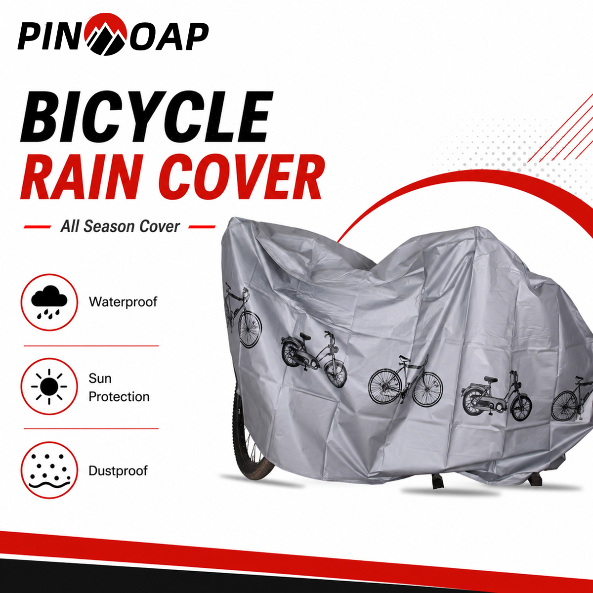 Cycling Commuter Bag - PINMOAP ユニバーサル自転車レインカバー防水屋外バイクカバー防塵 UV 耐性防風収納バッグサイクリングギア