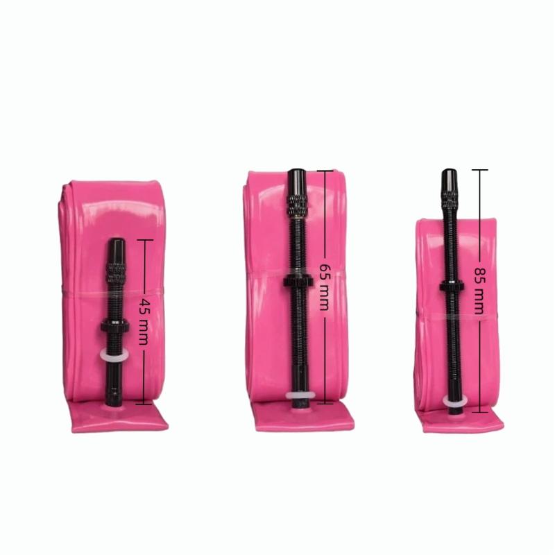 Inner Tube 700C - 700c TPUインナーチューブ 700Cx23-32C ロードグラベルバイク用 プラスチックバルブ＆取り外し可能な金属バルブコア 外ネジチューブ