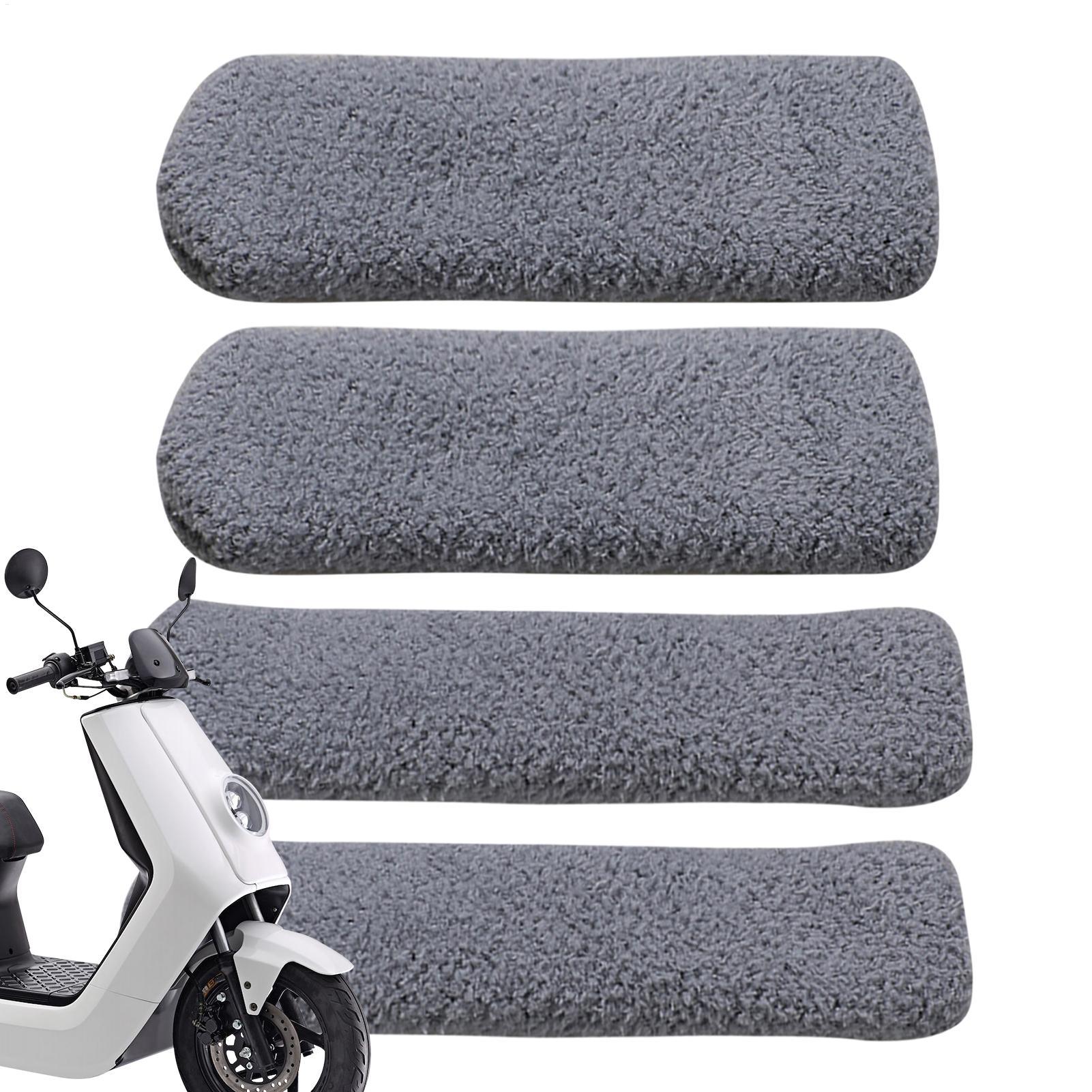 Commuter Cycling - オートバイのハンドルバーカバー 暖かいソフト伸縮性のあるハンドルバーブレーキレバーカバー サイクリング用 アドベンチャー通勤用 クルージング用 ショート