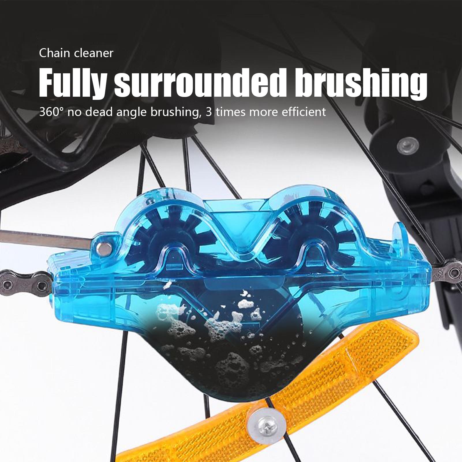 Grease Waterproof Bike - サイクリングチェーンクリーナーキット バイクチェーンスクラバー付き 油汚れ除去自転車アクセサリー サイクリスト向け 自転車清掃メンテナンスツール