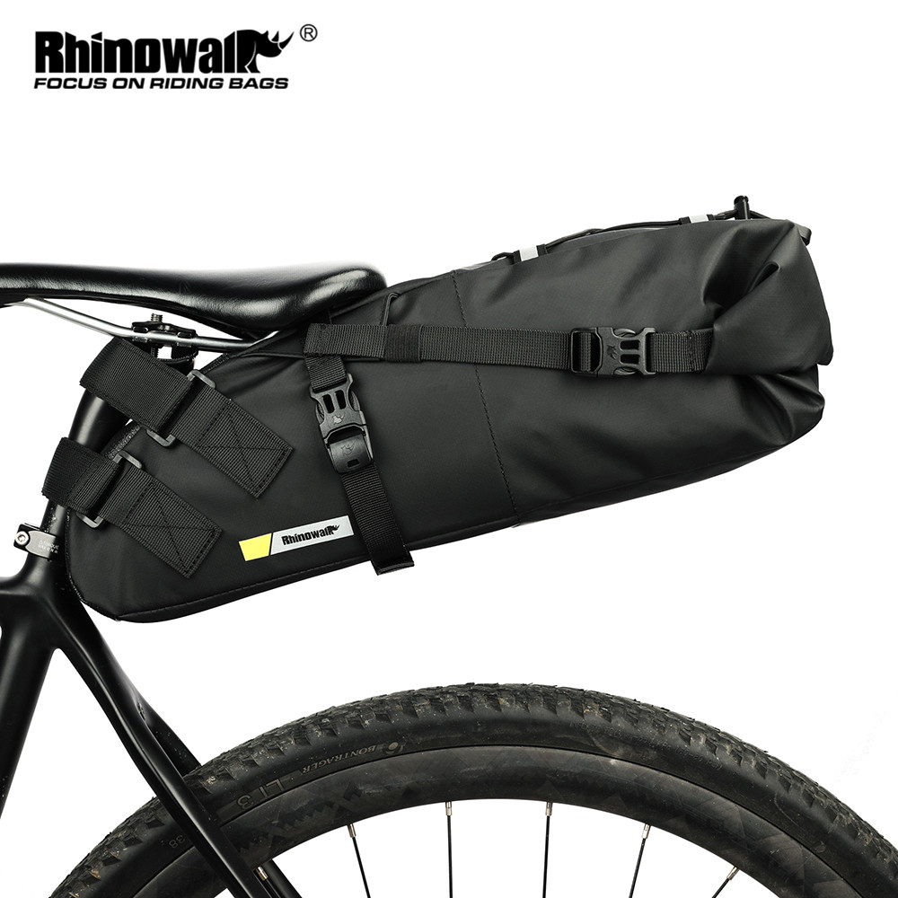 Panniers Waterproof Rear - ラインストーン自転車サドルバッグ,リア,反射型,大容量,折りたたみ式,マウンテンバイク用,10l,13l