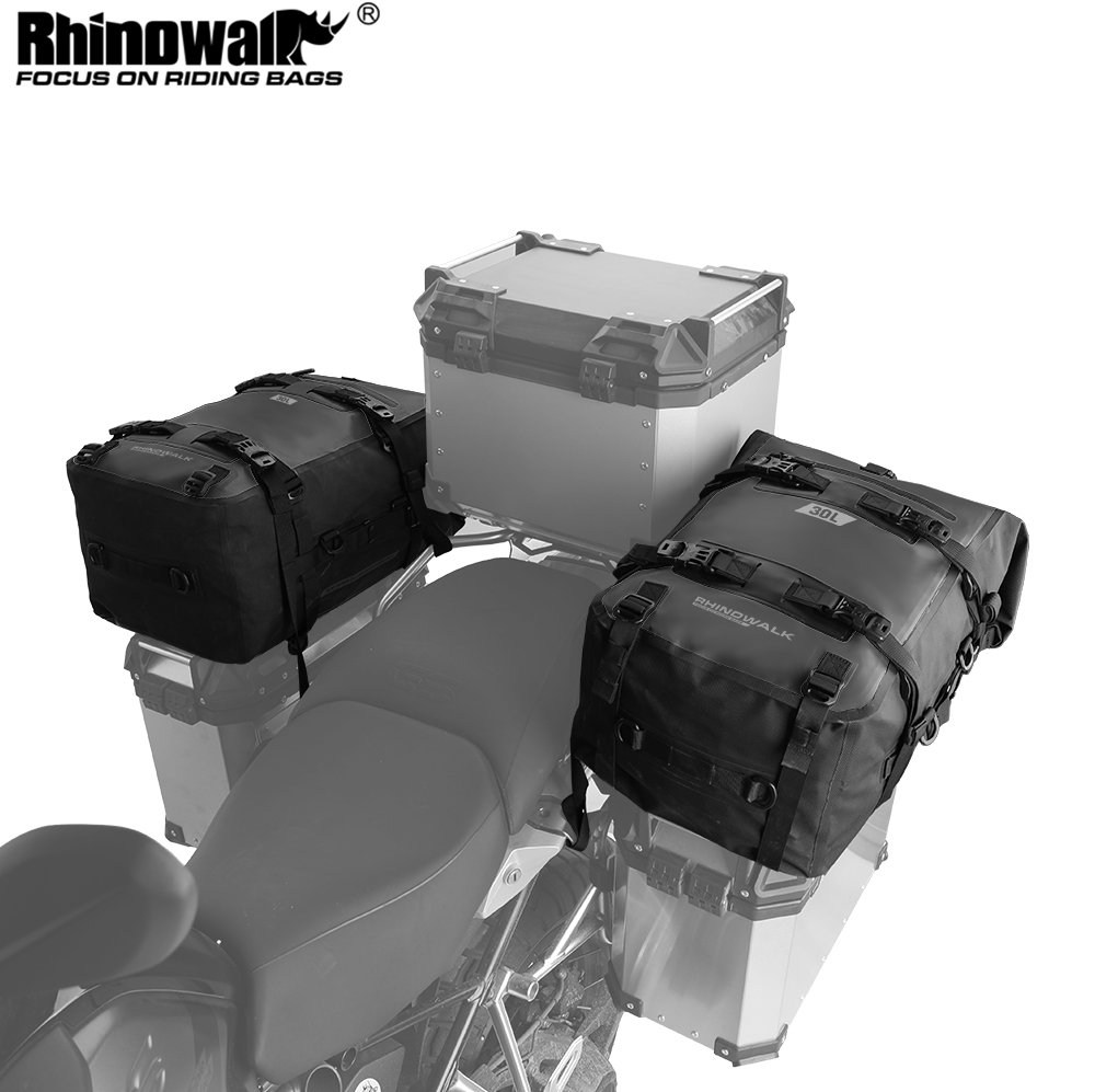 Panniers Waterproof Rear - ラインストーンowalk-オートバイの防水トップとテールボックス,トランクバッグ,ラゲッジモーターのサイドケース,シートバッグ,収納トランク,8l-30l,1個