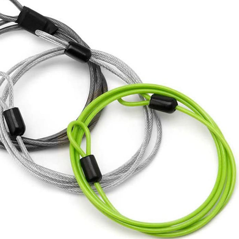 Cycling Loop - 1 個の高強度鋼線ロックダブルループ盗難防止自転車スチールロープ屋外サイクリング荷物バイクセキュリティ用