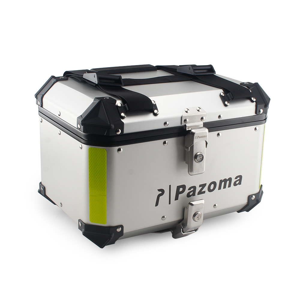 Panniers Waterproof Rear - 42L防水オートバイボックスリアトップケースバッグ荷物ボックススーツケースパニアカーゴボックス（カワサキ、スズキ、ホンダ、BMW用）