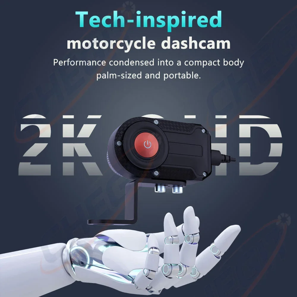 オートバイ DVR 2K HD WiFi 防水 IP66 ミ - Cycling Loop のレビューと価格