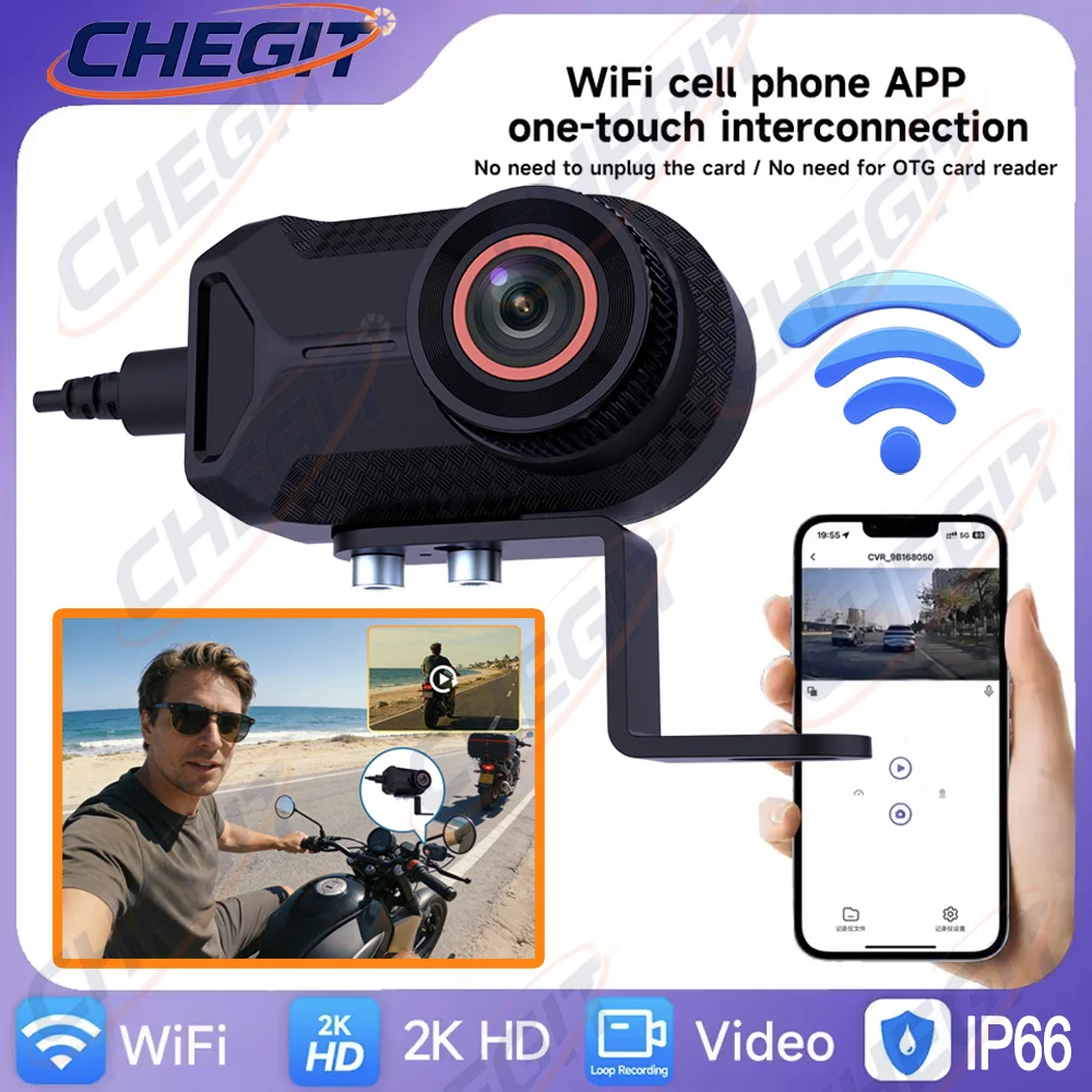 新型2K HDバイク用ドライブレコーダー WiFiアプリ対応 - Cycling Loop のレビューと価格