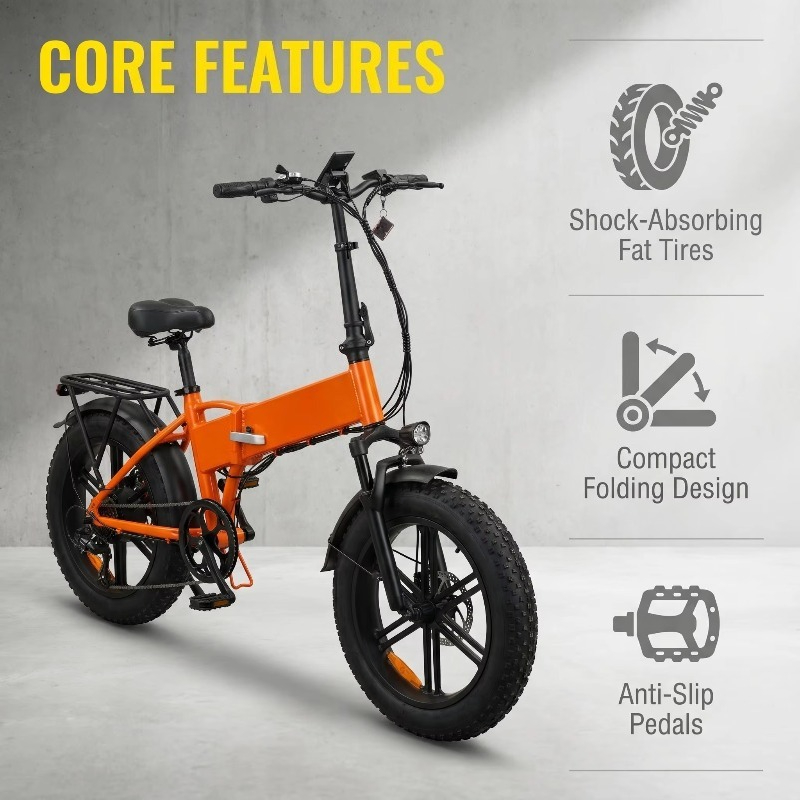 ポータブル折りたたみ式20インチ電動マウンテンバイク500W - Commuter Cycling のレビューと価格