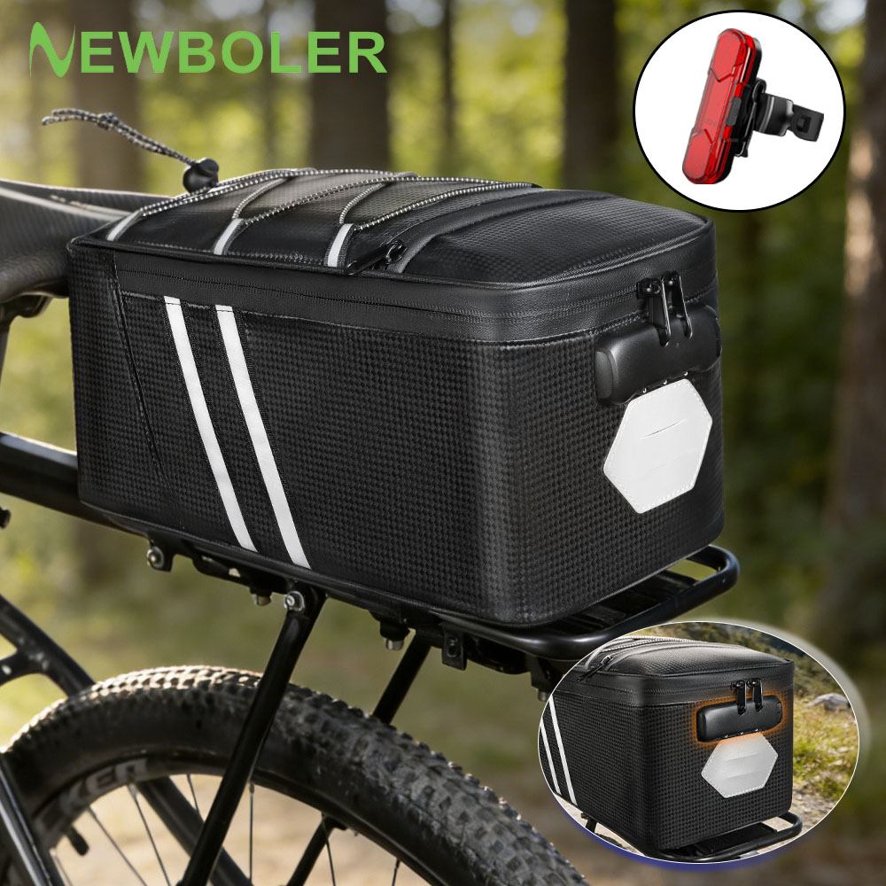 パスワードロック自転車後部座席バッグ MTB バイクラックバ - Panniers Waterproof Rear のレビューと価格