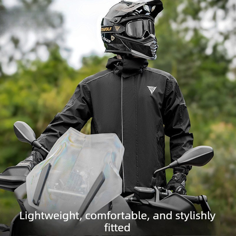 バイク用レインスーツ 防水ジャケットとパンツセット アウトド - Cycling Commute Jacket のレビューと価格