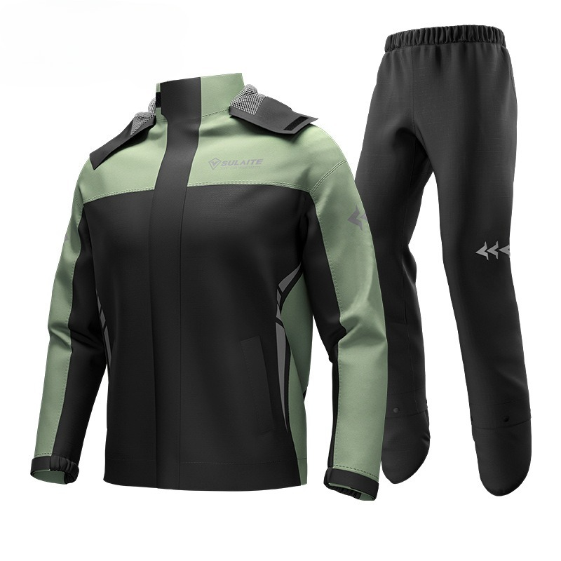 オックスフォード製バイク用レインスーツ 防水ジャケット＆パン - Cycling Commuter Rain Jacket のレビューと価格