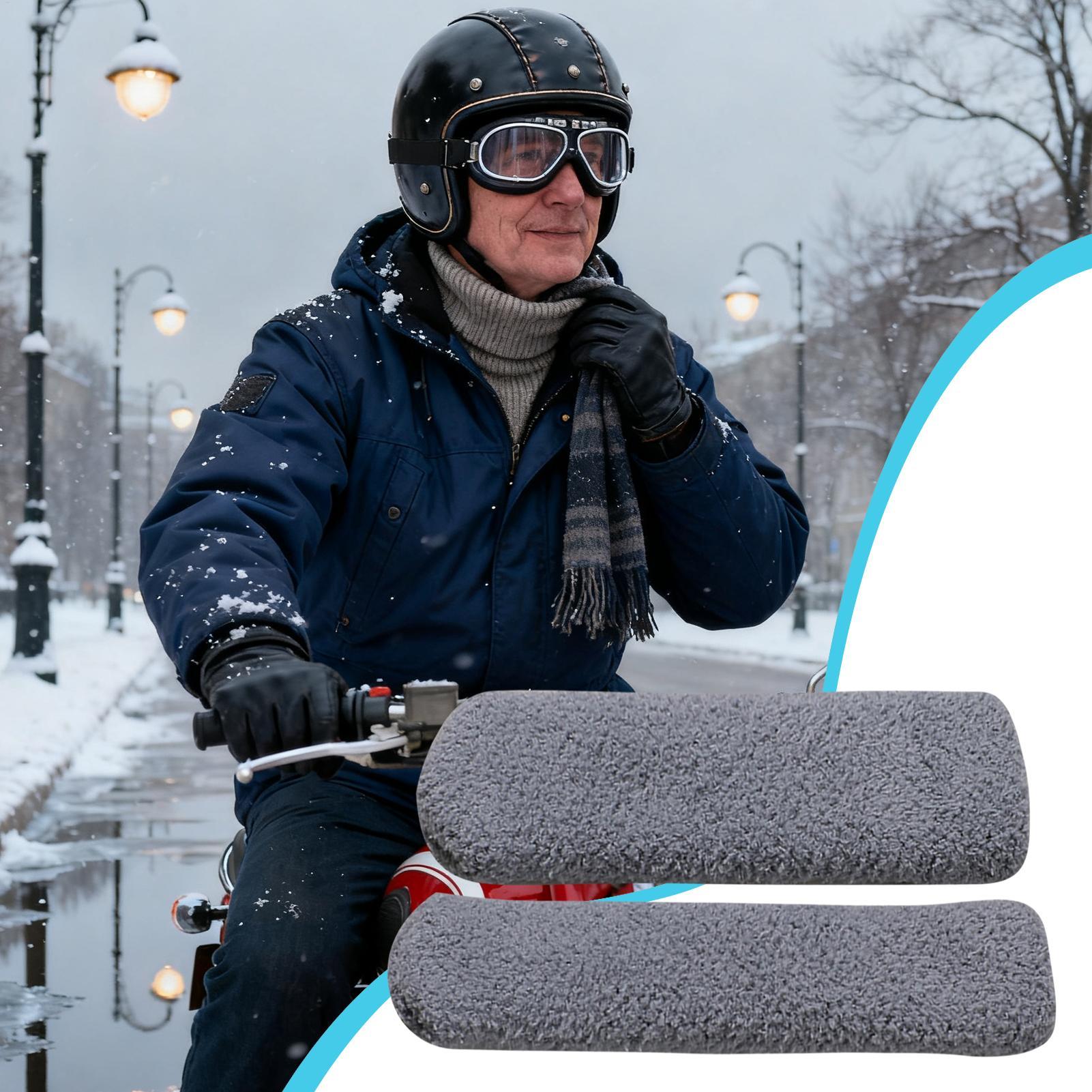 オートバイのハンドルバーカバー 暖かいソフト伸縮性のあるハン - Commuter Cycling のレビューと価格