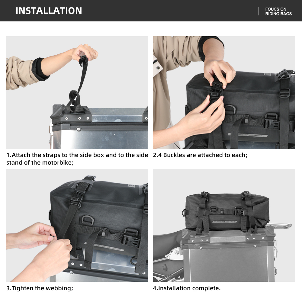 UQIowalk-オートバイのスーツケース,アドベンチャー用 - Panniers Waterproof Rear のレビューと価格