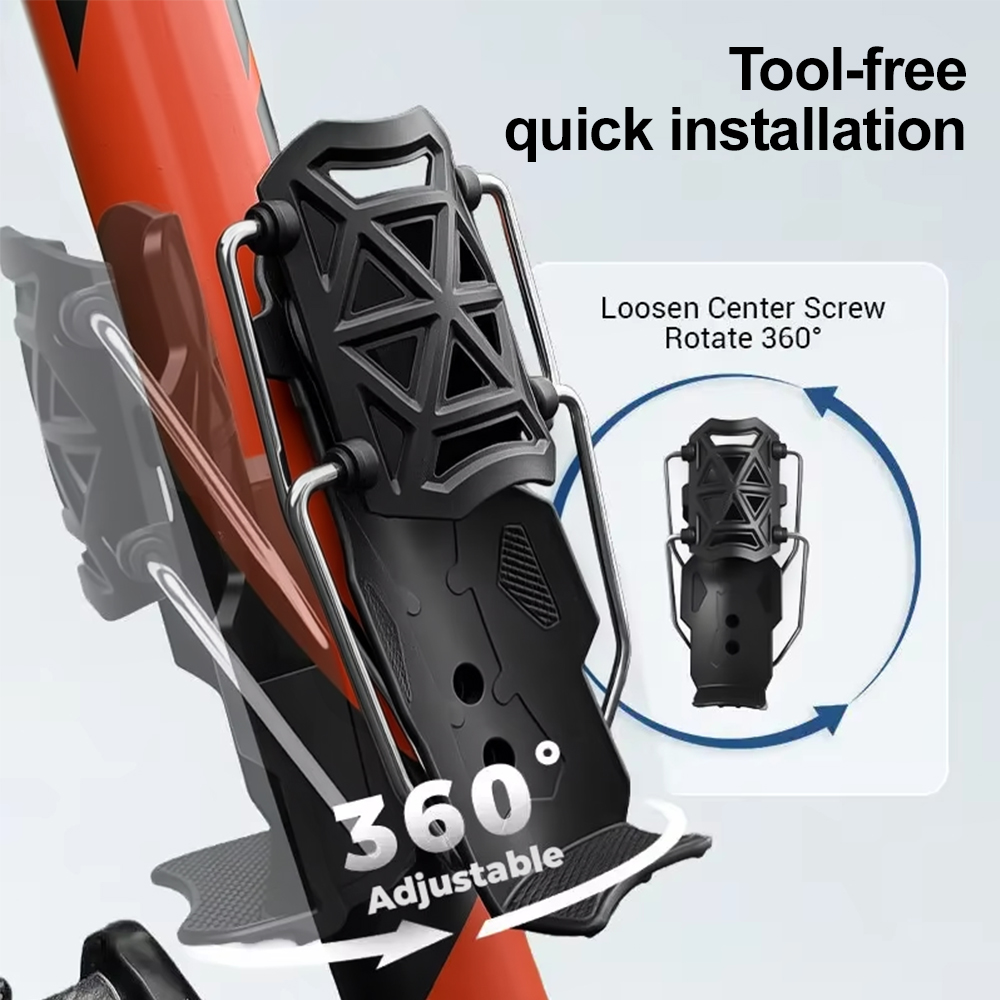 バイク＆自転車用ウォーターボトルホルダー360 °   回転 - Cycling In City のレビューと価格