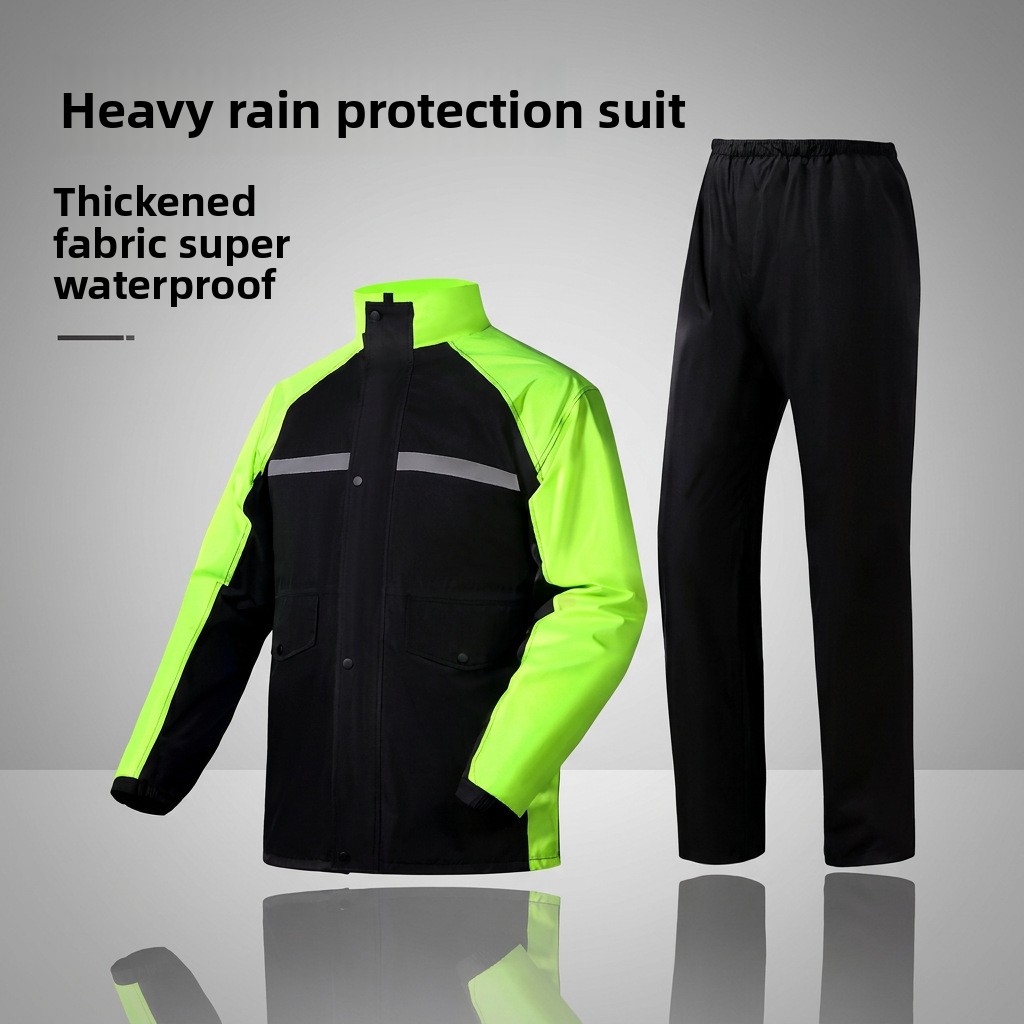 ヘビーデューティーバイク用レインスーツ 防水防風ジャケットパ - Cycling Commuter Rain Jacket のレビューと価格