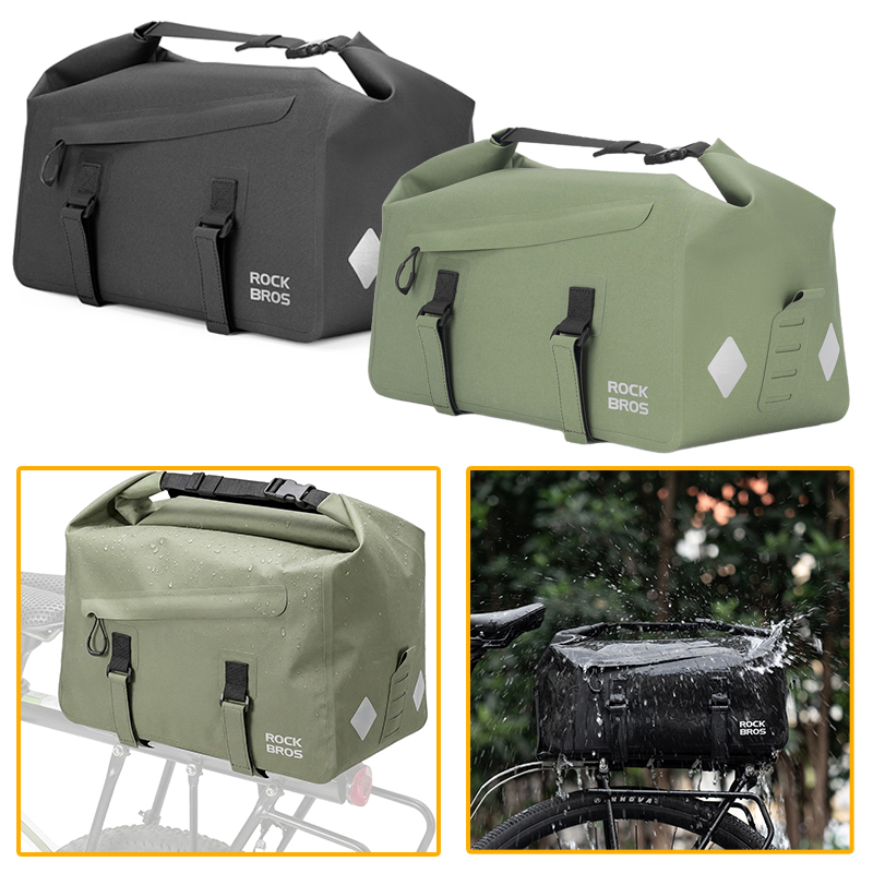 自転車棚バッグ拡張可能な 16L 大容量防水後部座席パニアバ - Panniers Waterproof Rear のレビューと価格