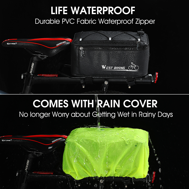 WEST BIKING 防水4L自転車リアラックバッグ レイ - Panniers Waterproof Rear のレビューと価格